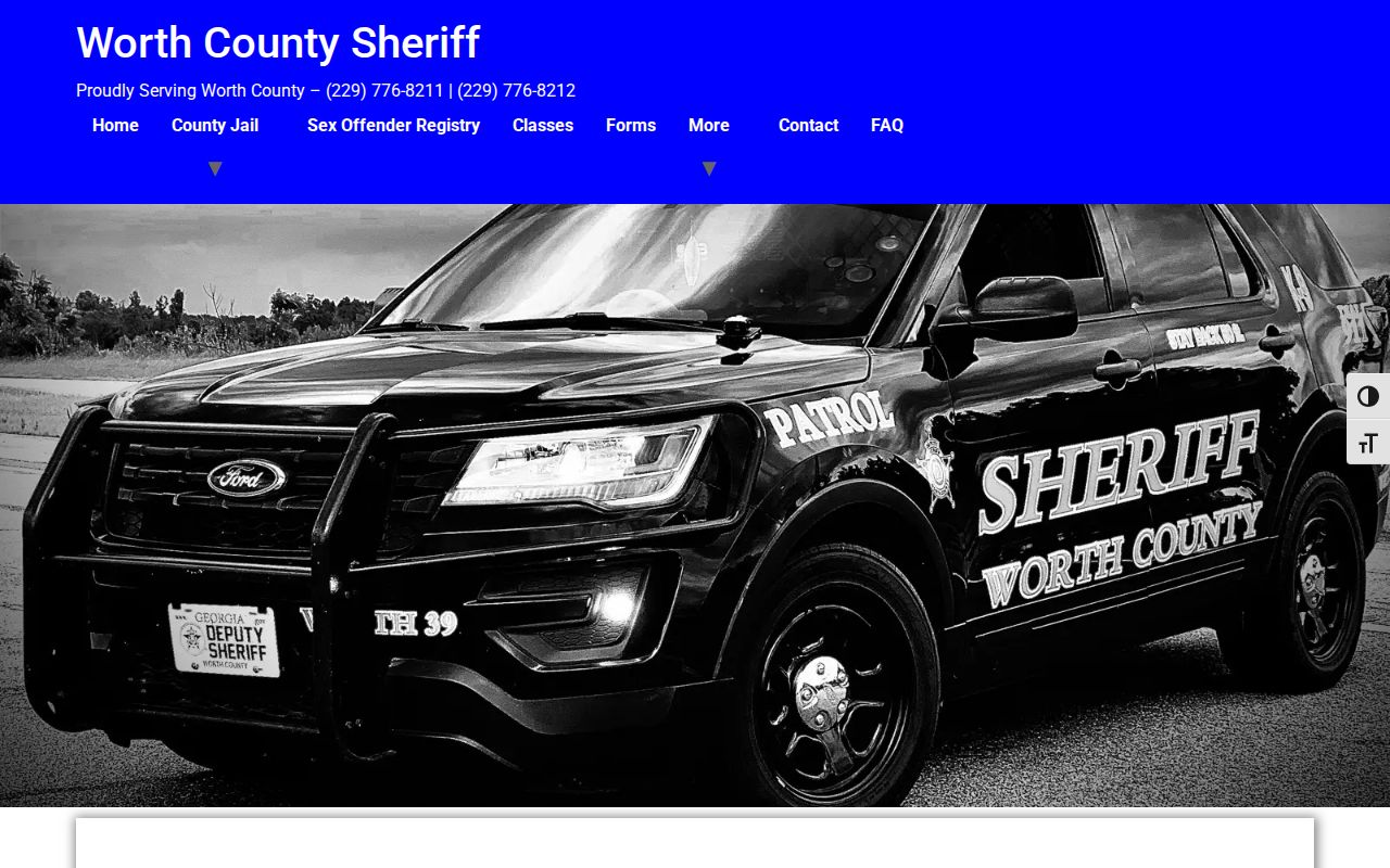 Worth County Sheriff's Office official source for warrant and alert information
